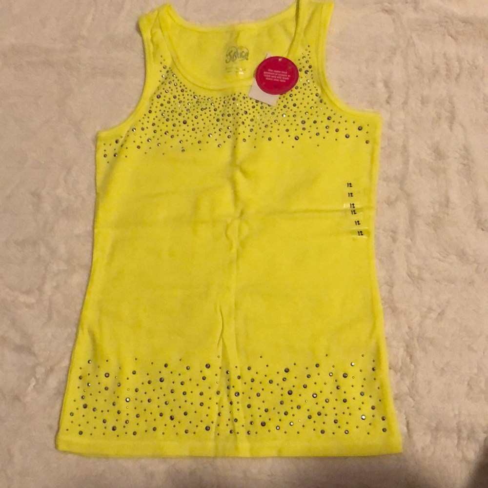 Neon yellow tank top
